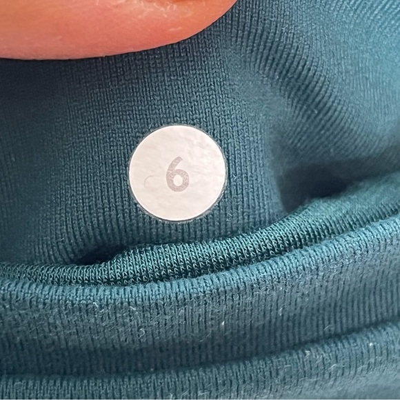 Lululemon Athletica Deep Green 27” Criss Cross Mesh Side High Times Leggings 6 - Picture 8 of 12